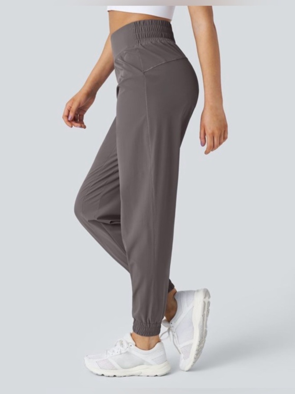 NWT Halara high waisted lightweight hiking joggers slate blue size small